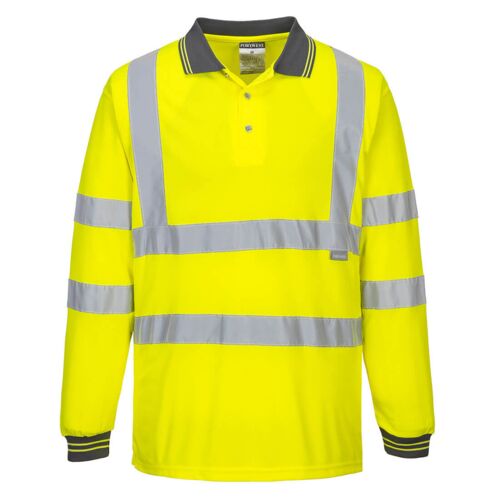 Hi-Vis Long Sleeved Polo Thumbnail