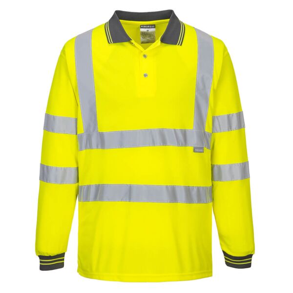 Hi-Vis Long Sleeved Polo Thumbnail