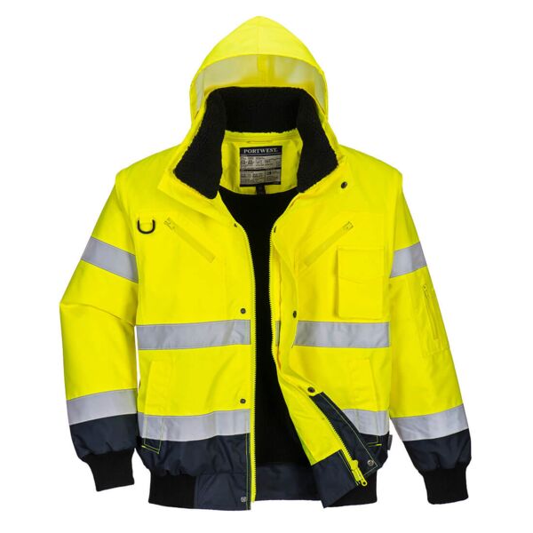 Hi-Vis Contrast Bomber Jacket Thumbnail