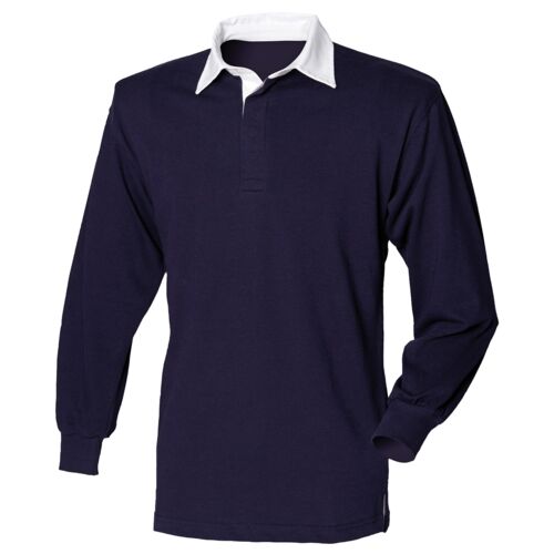 Long sleeve plain rugby shirt Thumbnail