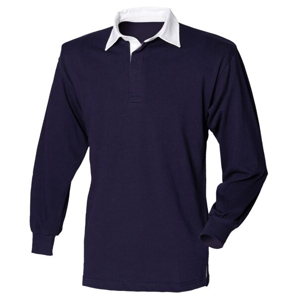 Long sleeve plain rugby shirt Thumbnail