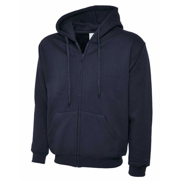Adults Classic Full Zip Hooded Sweatshirt Thumbnail