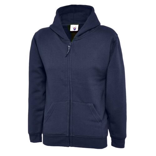 Childrens Classic Full Zip Hooded Sweatshirt Thumbnail