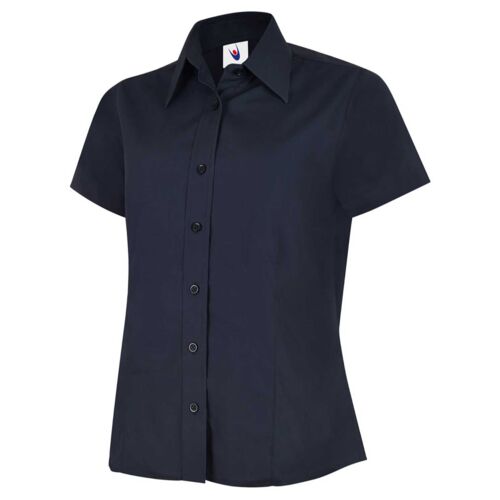 Ladies Poplin Short Sleeve Shirt Thumbnail