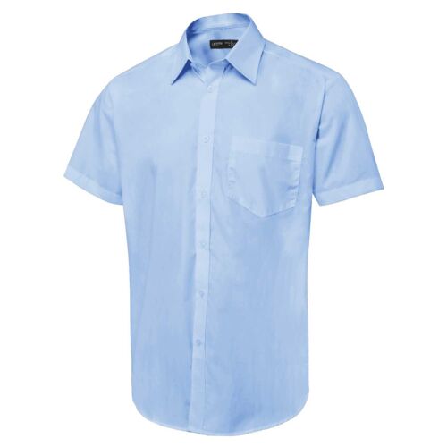 Men’s Tailored Fit Short Sleeve Poplin Shirt Thumbnail