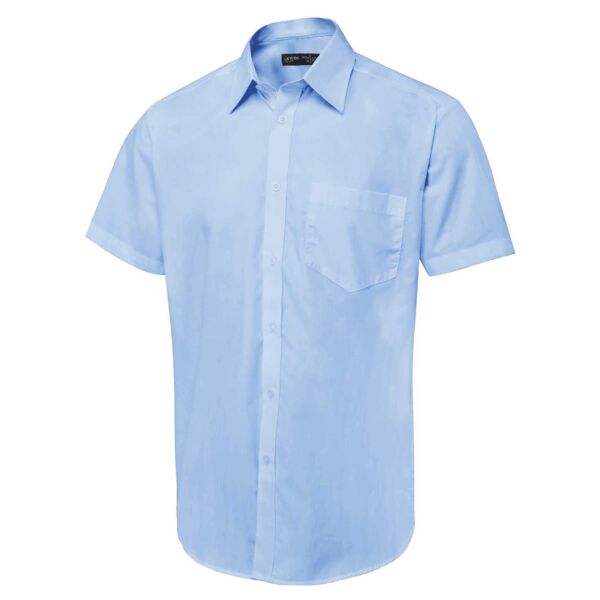 Men’s Tailored Fit Short Sleeve Poplin Shirt Thumbnail