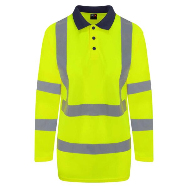 PRO RTX Hi-Vis Long Sleeve Polo Shirt Thumbnail