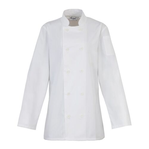 Women's long sleeve chef's jacket Thumbnail