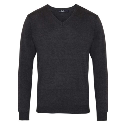 V-neck knitted sweater Thumbnail