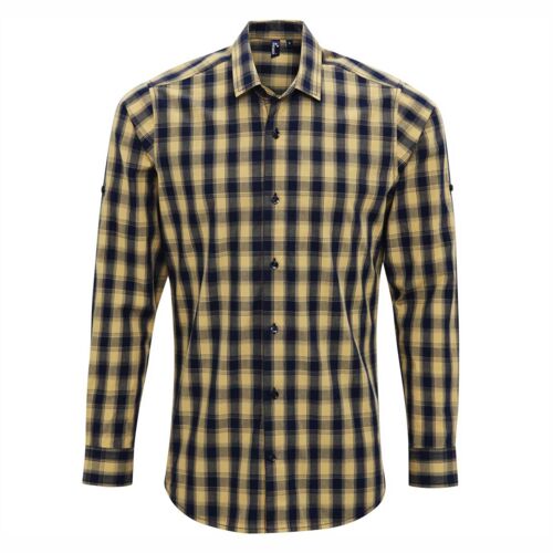 Mulligan check cotton long sleeve shirt Thumbnail